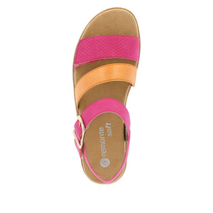 Remonte Strappy Sandal Orange/Pink