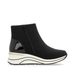 Remonte Wedge Ankle Boot Black