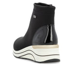 Remonte Wedge Ankle Boot Black