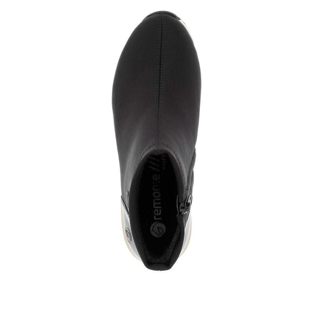 Remonte Wedge Ankle Boot Black