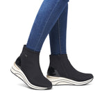 Remonte Wedge Ankle Boot Black