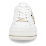 Remonte Wedge Platform Trainer White Gold