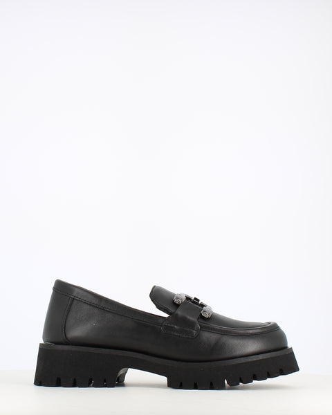 Cinders Edit Classic Chunky Loafer Black