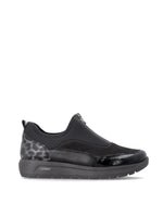 Remonte Stretch Front Zipper Shoe Black