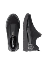 Remonte Stretch Front Zipper Shoe Black