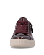 Remonte Classic Zip Trainer Wine Patent