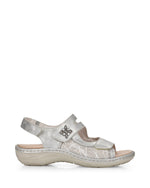 Remonte Mary Jane Velcro Sandal Silver Ice