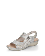 Remonte Mary Jane Velcro Sandal Silver Ice