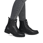 Remonte Chunky Biker Boot Black