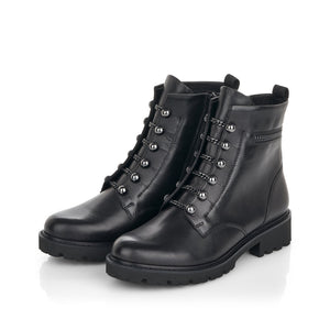 Remonte Military Style Ankle Boot Black