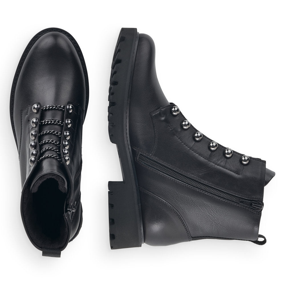 Remonte Military Style Ankle Boot Black