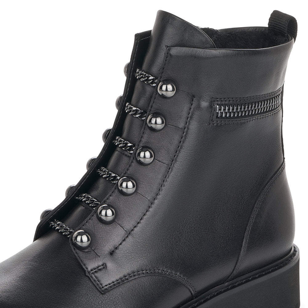 Remonte Military Style Ankle Boot Black