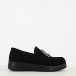 Millie & Co. Donna Wedge Shoe Black