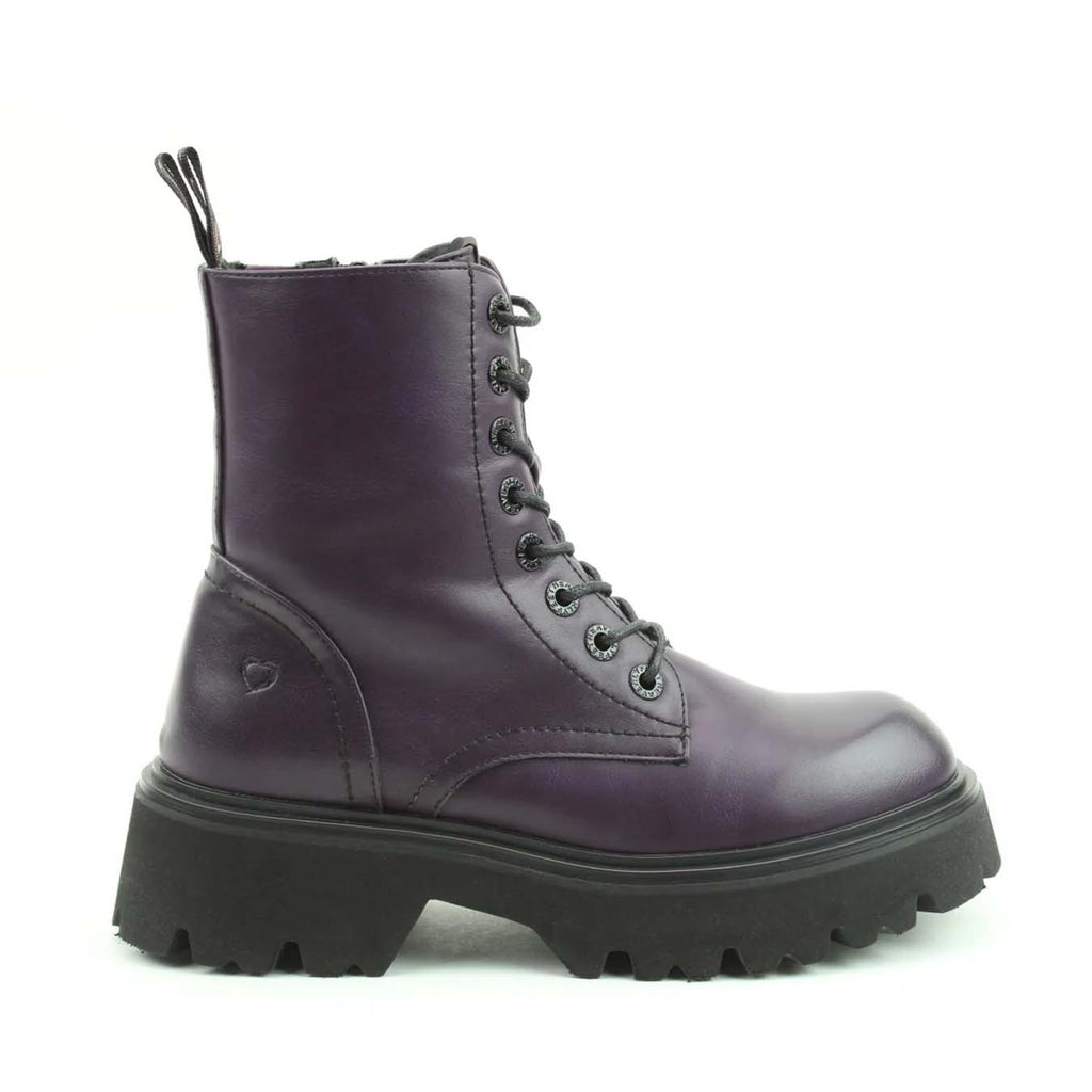 Heavenly Feet Dream Laced Boot Purple