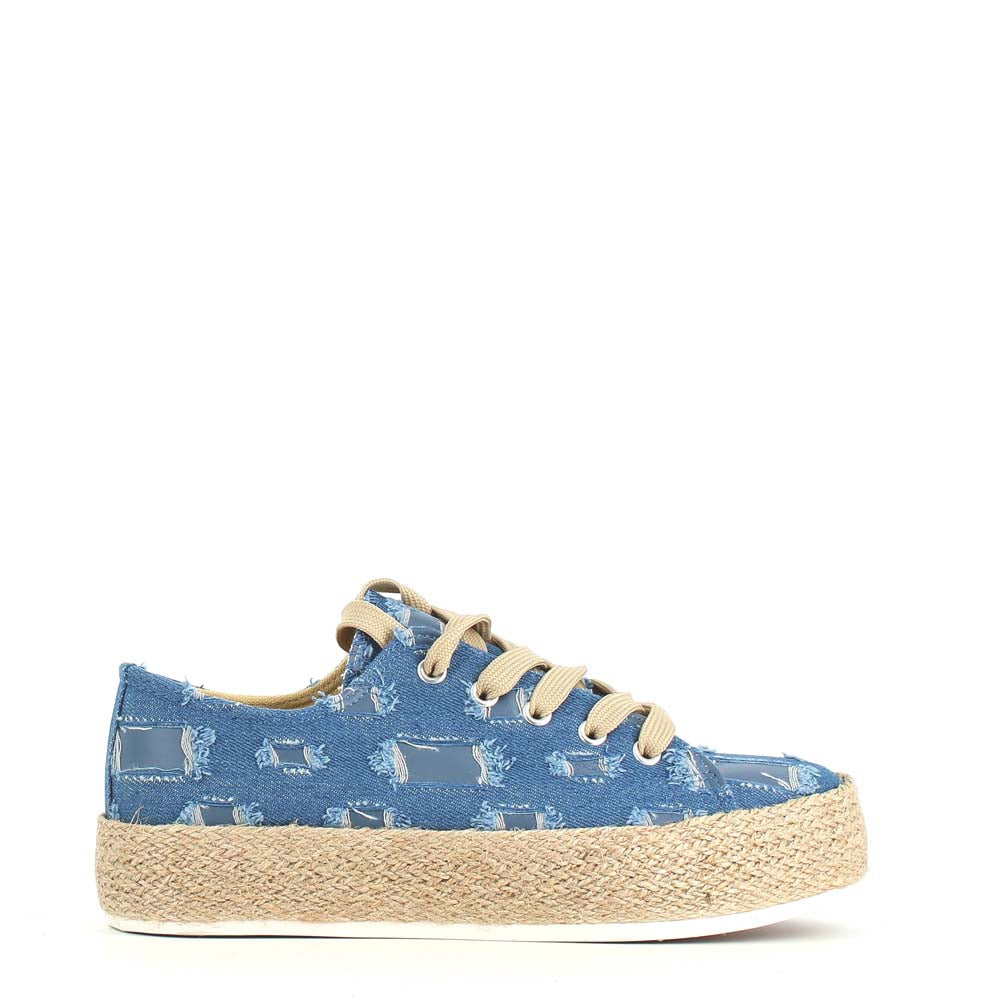 Cinders Edit Trainer Jeans Denim