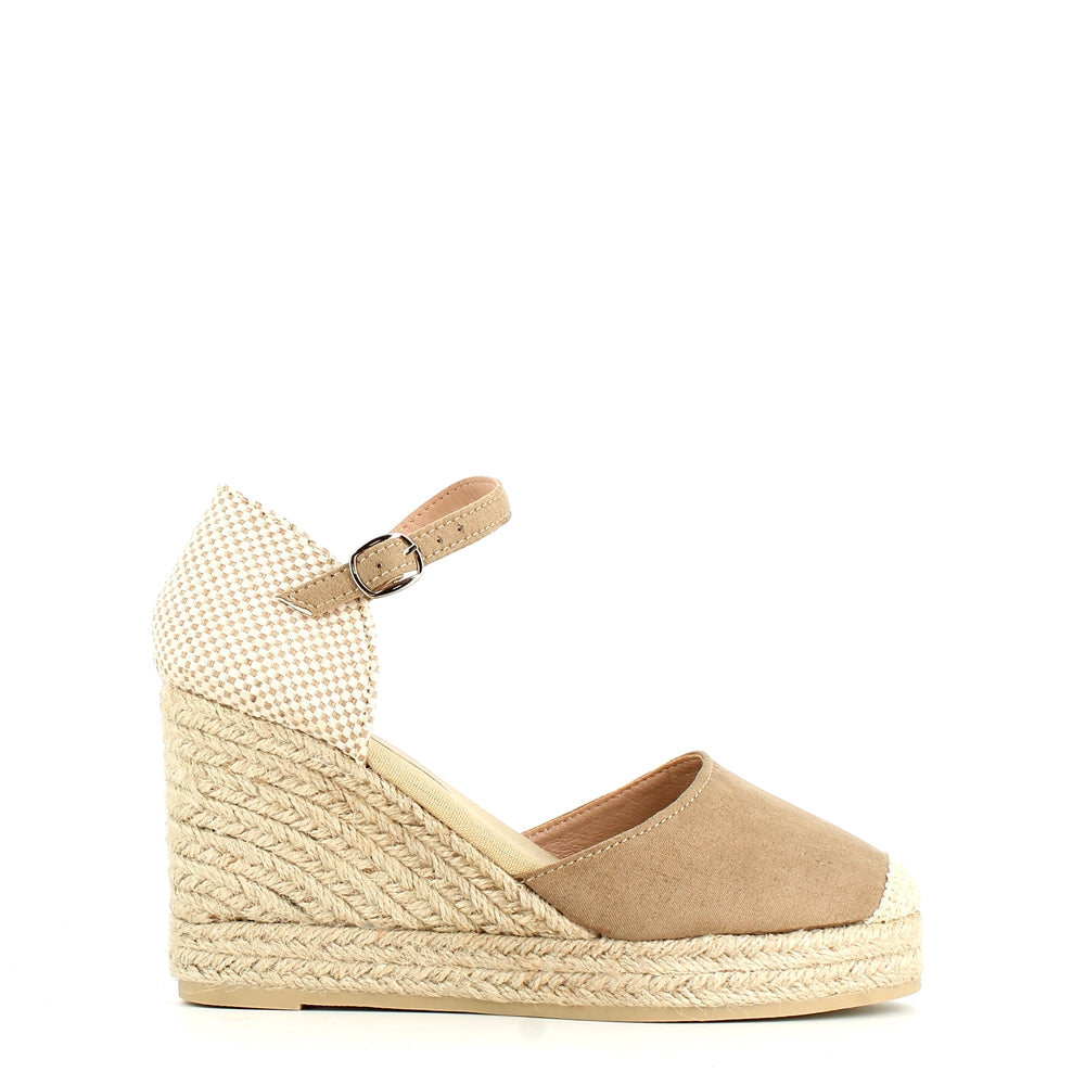 Cinders Edit Wedge Espadrille Taupe