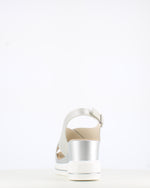 Cinders Edit Criss Wedge Sandal Soft Silver