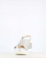 Cinders Edit Criss Wedge Sandal Soft Silver
