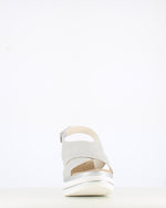 Cinders Edit Criss Wedge Sandal Soft Silver