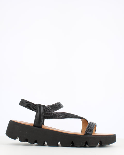 Heavenly Feet Fresco Sandal Black