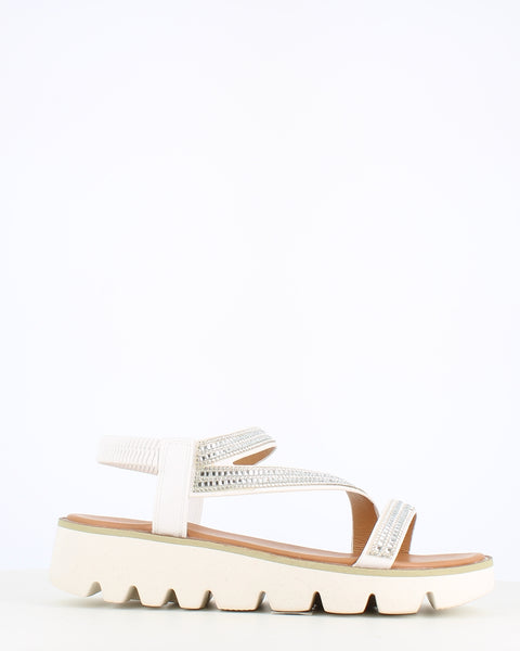 Heavenly Feet Fresco Sandal White