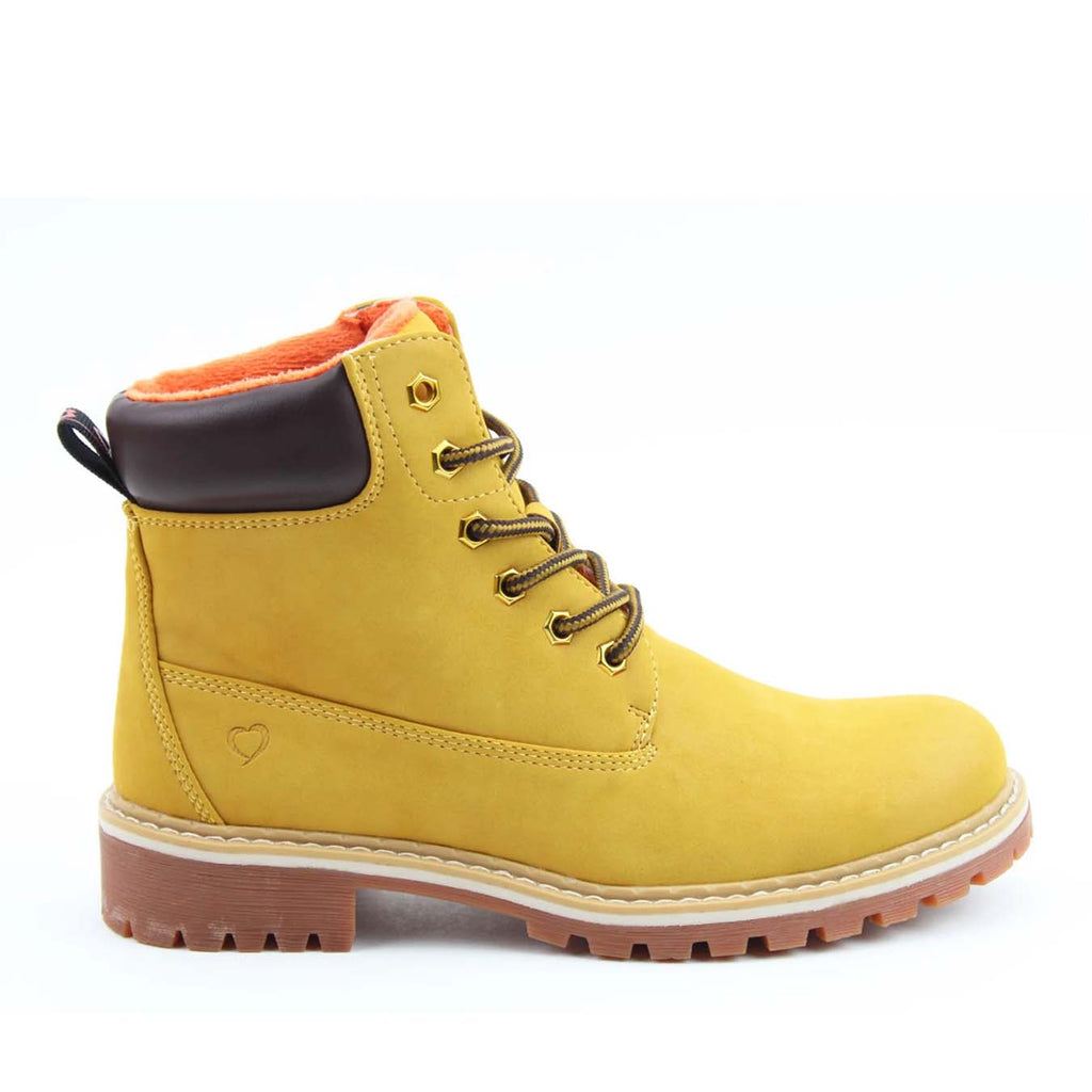 Heavenly Feet Gina Ankle Boot Mustard