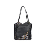 Rieker Large Shoulder Bag Black Floral