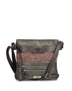 Rieker Classic Messenger Bag Khaki Multi