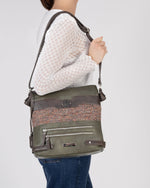 Rieker Classic Messenger Bag Khaki Multi