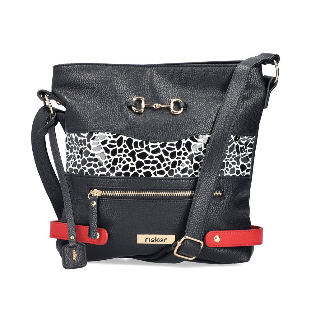 Rieker Large Messenger Bag Black Multi