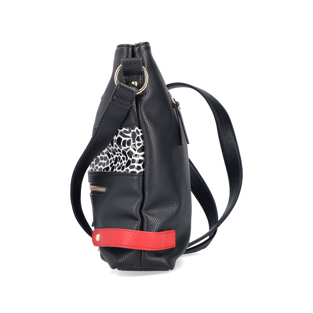 Rieker Large Messenger Bag Black Multi