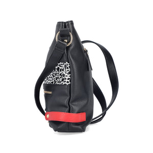 Rieker Large Messenger Bag Black Multi