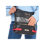 Rieker Large Messenger Bag Black Multi