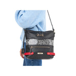 Rieker Large Messenger Bag Black Multi