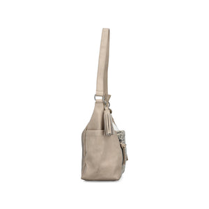 Rieker Classic Shoulder Bag Silver/Beige