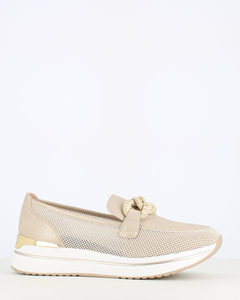 Cinders Edit Slip On Loafer Beige
