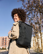 Rieker Roll Top Rucksack Black