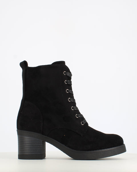 Cinders Edit Chunky Laced Ankle Boot Black