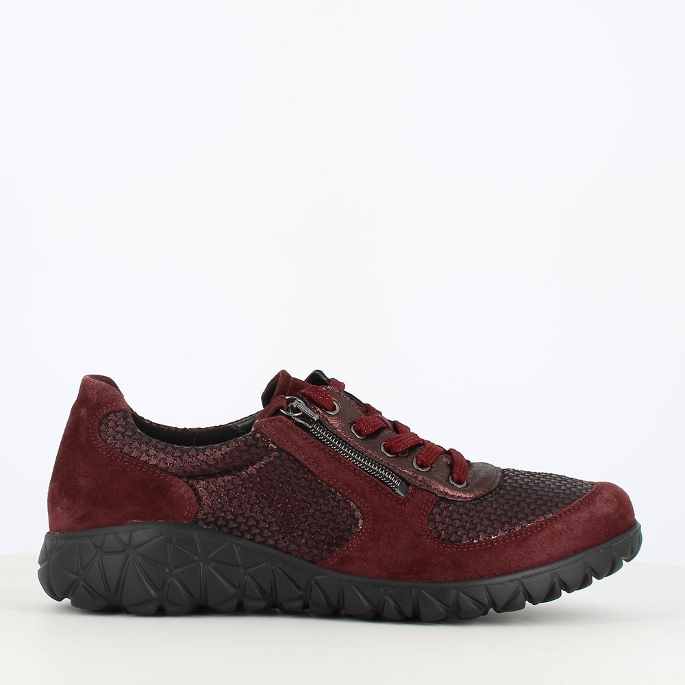 Waldlaufer Havy Laced Trainer Wine