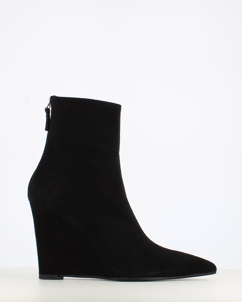 MA+DE 94 Hana Wedge Dressy Ankle Boot Black