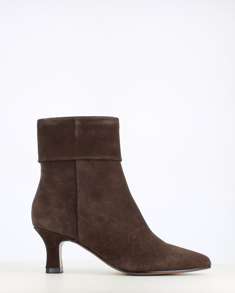 Regarde Le Ciel Hadley Cuff Suede Boot Dark Brown