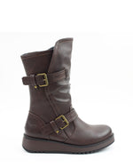 Heavenly Feet Hannah Buckle Boot Chocolate