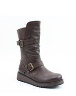 Heavenly Feet Hannah Buckle Boot Chocolate