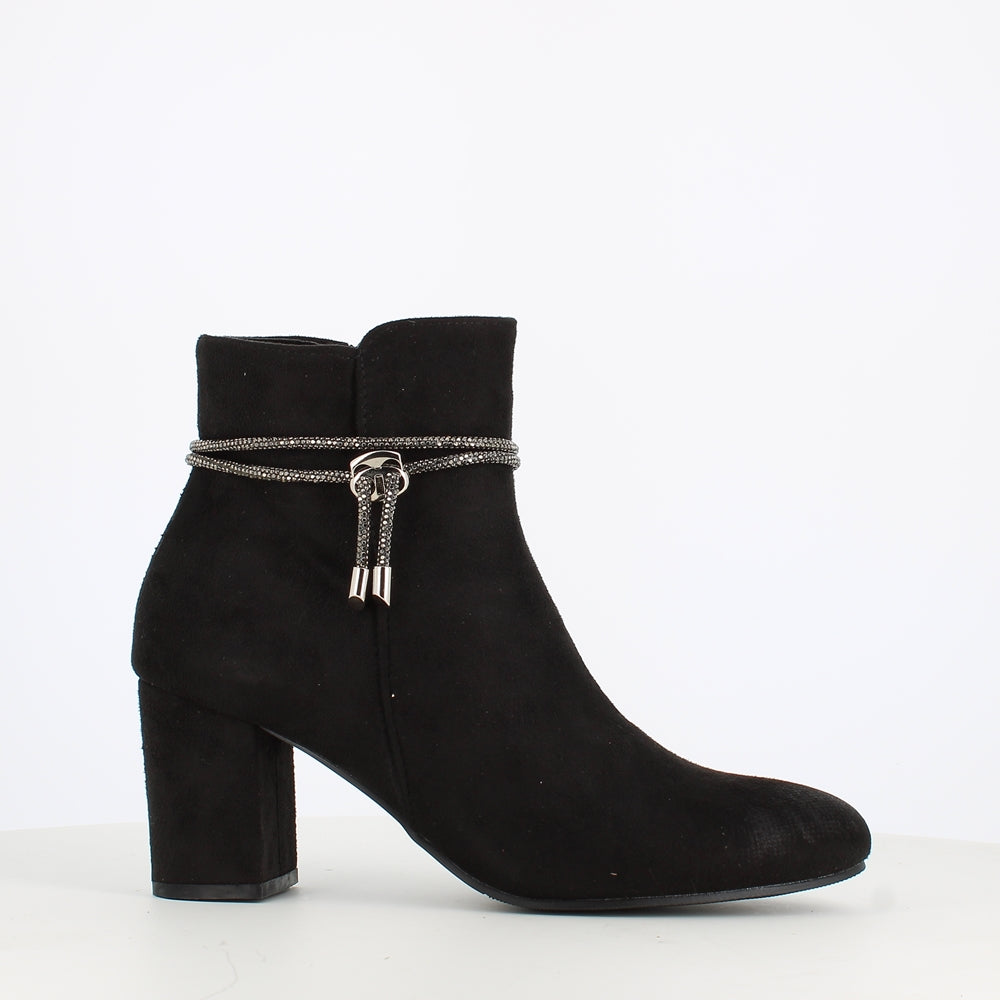 Millie & Co Jacqui Dressy Ankle Boot Black