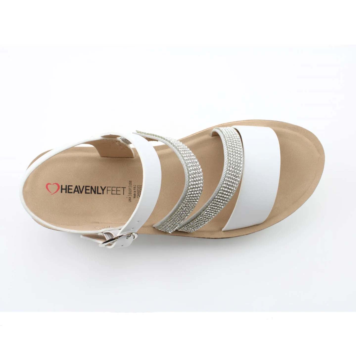 Heavenly Feet Janice White/Silver