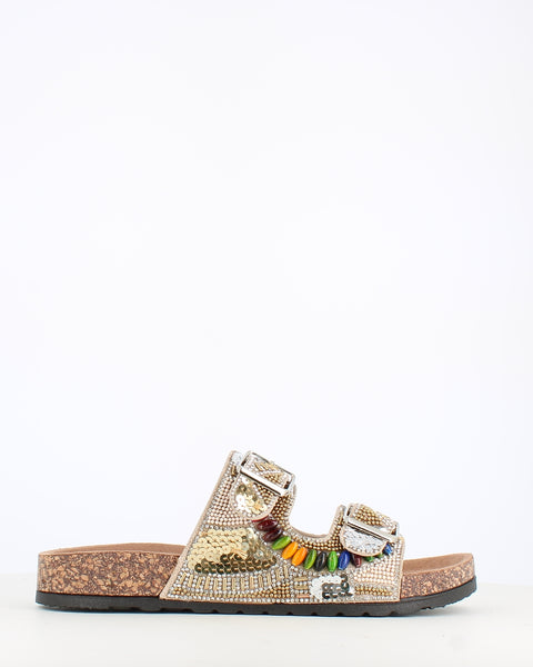 Heavenly Feet Jess Sandal Beige