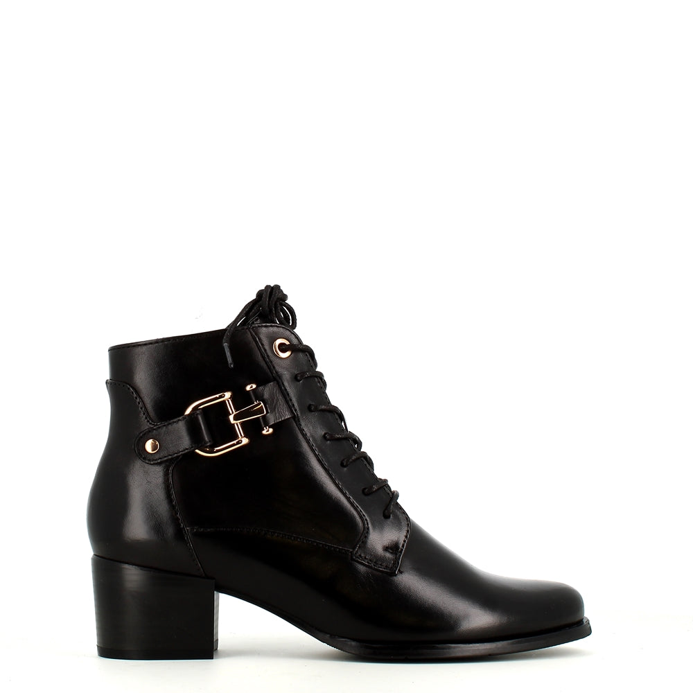 Regarde Le Ciel Jolene Laced Buckle Boot Black