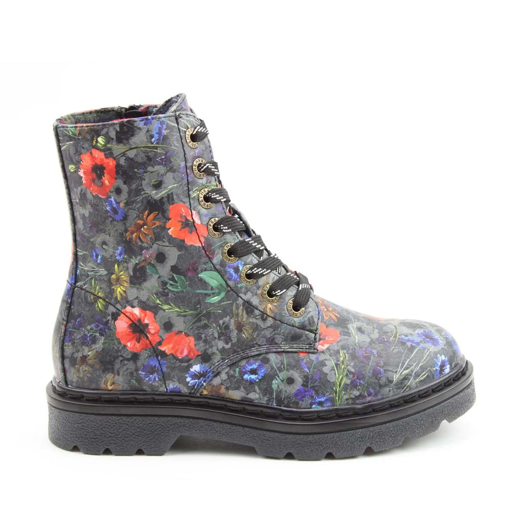 Heavenly Feet Justina Poppy Multi Black