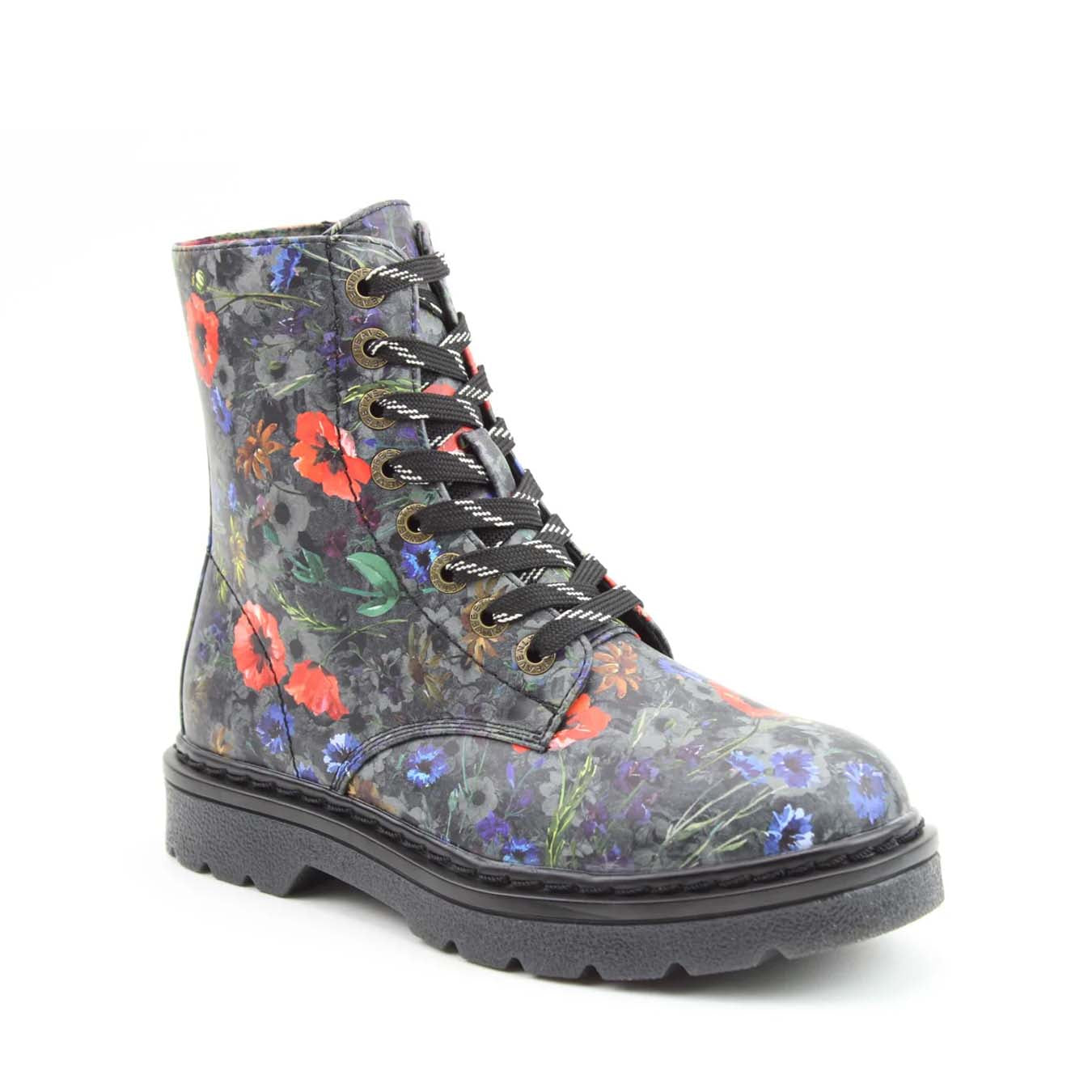 Heavenly Feet Justina Poppy Multi Black