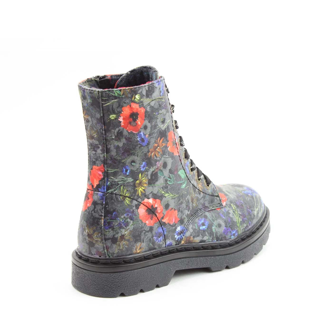 Heavenly Feet Justina Poppy Multi Black